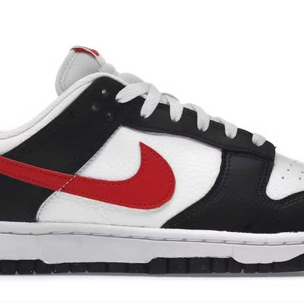 nike dunk low retro red swoosh panda