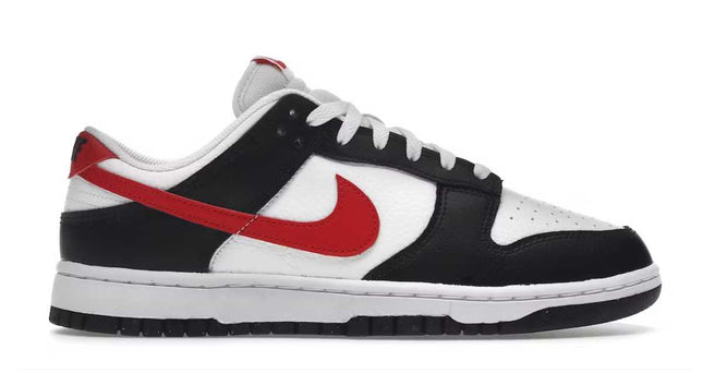 nike dunk low retro red swoosh panda