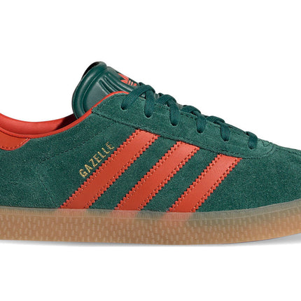 adidas gazelle collegiate green preloved red (gs)
