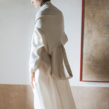 100% Lambswool Cropped Hoodie