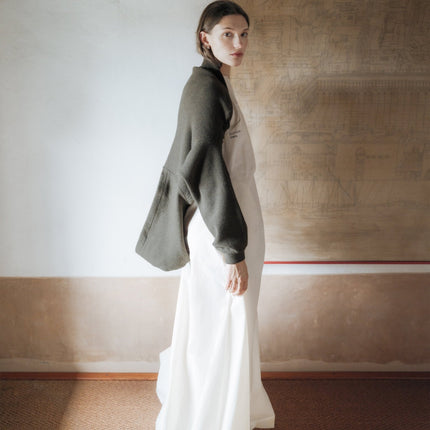 100% Lambswool Cropped Hoodie