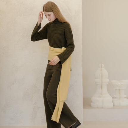 100% Pure Cashmere Maxi Ribbed Scarf / Blanket