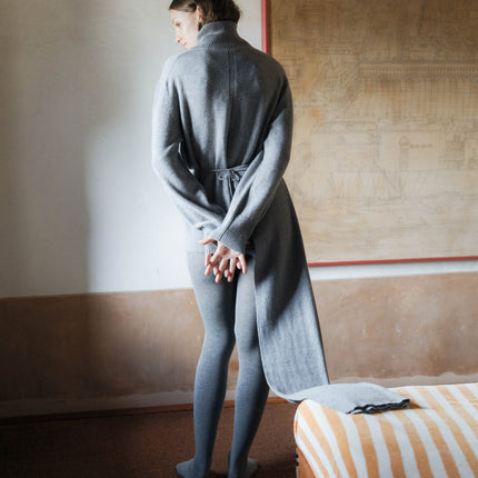 100% Pure Cashmere Maxi Ribbed Scarf / Blanket