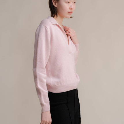 100% Pure Cashmere Polo Sweater