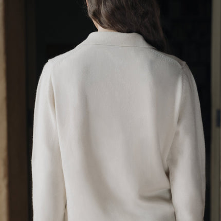 100% Pure Cashmere Polo Sweater