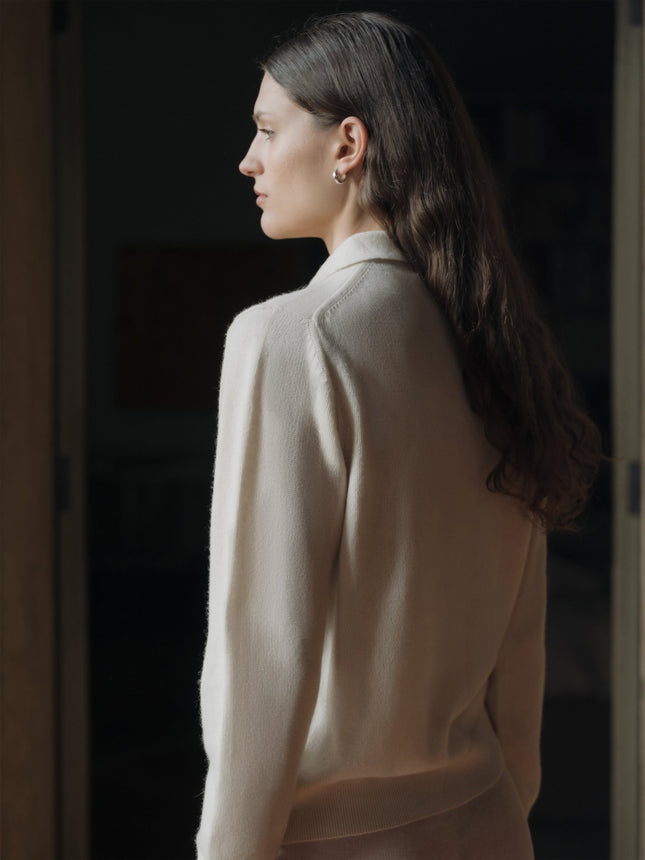 100% Pure Cashmere Polo Sweater