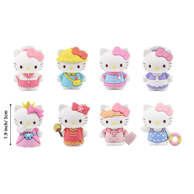 11580 - HELLO KITTY - BLIND BOX - FIGURINE DRESS - UP SERIES - PDQ 12 PZ - MINIFIGURE 5CM
