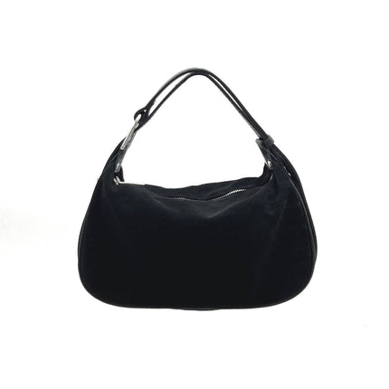 Montepulciano – Italian Suede Leather Hobo Bag – Bordeaux