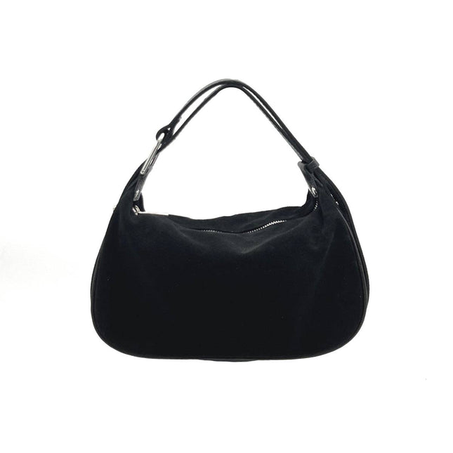 Montepulciano – Italian Suede Leather Hobo Bag – Bordeaux