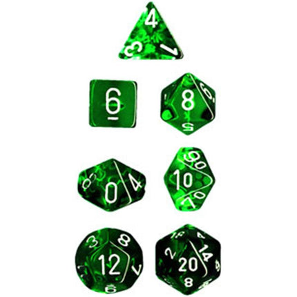 23075 Green Translucent Dice