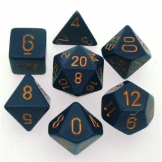 25426 Blue/Copper Opaque Dice