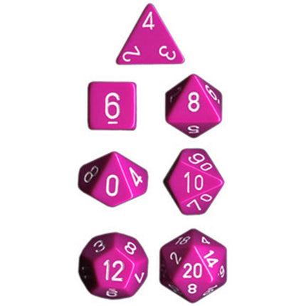 25427 Lt. Purple/White Opaque Dice