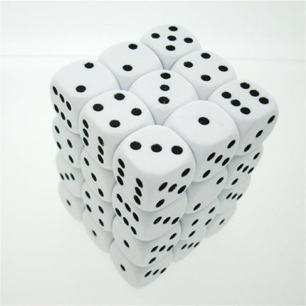 25801 White/Black Opaque Dice