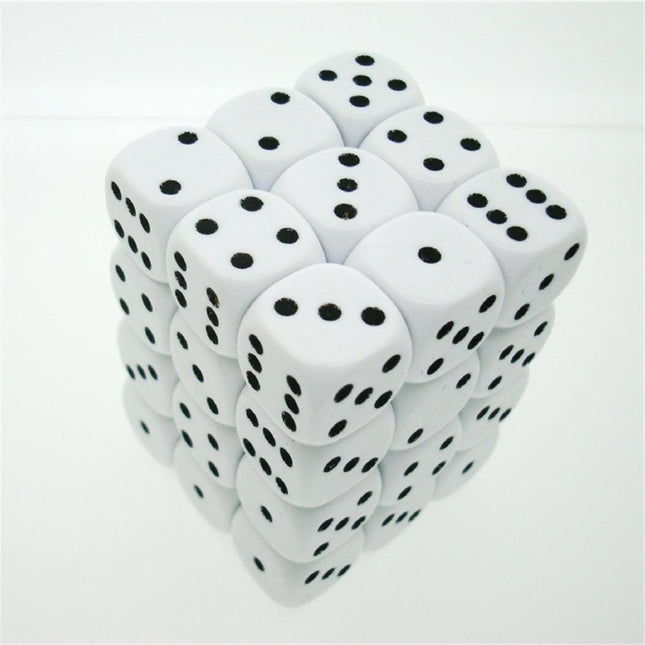 25801 White/Black Opaque Dice