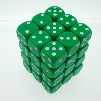 25805 Green Opaque Dice