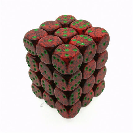 25904 Golden Strawberry Speckled Dice
