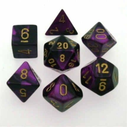 26440 Gemini Polyhedral Black - Purple w/gold