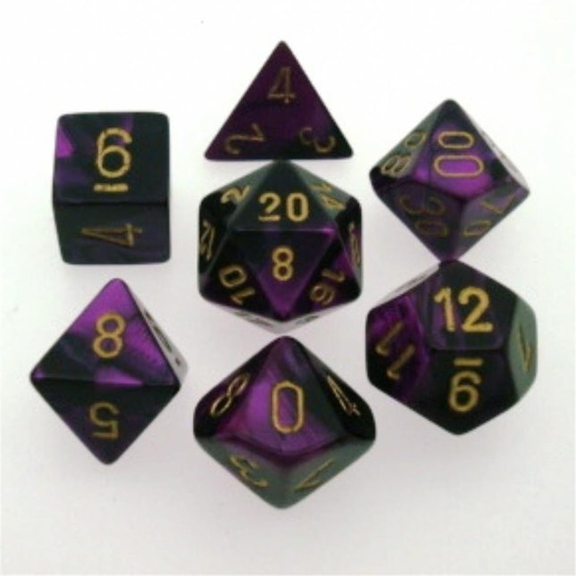 26440 Gemini Polyhedral Black - Purple w/gold