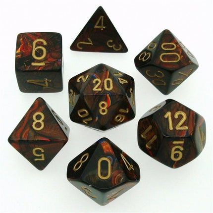 27419 Scarab Polyhedral Blood/gold