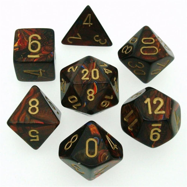 27419 Scarab Polyhedral Blood/gold