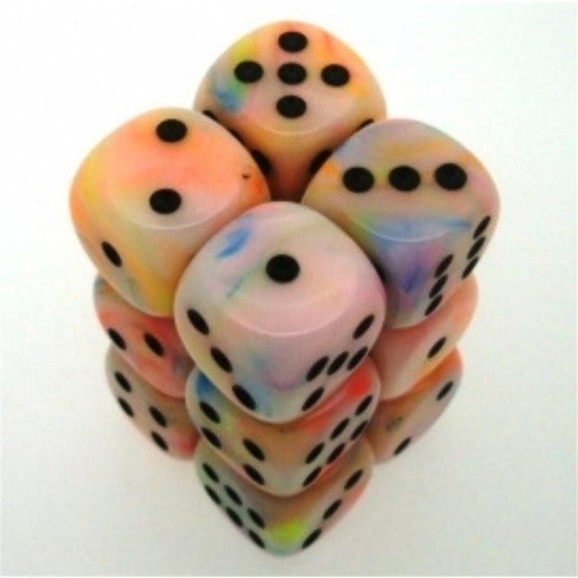 27642 Festive 16mm d6 Circus/black