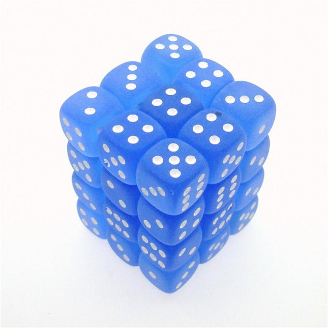 27806 Frosted 12mm d6 Blue/white