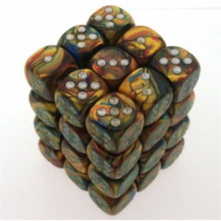 27893 Lustrous 12mm d6 Gold w/silver