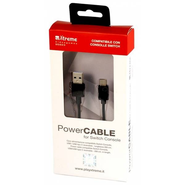 XTREME Nintendo Switch Power Cable Switch Lite (Cavo di Alimentazione Type C)