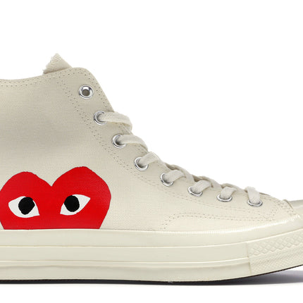 converse chuck taylor all star 70 hi comme des garcons play white