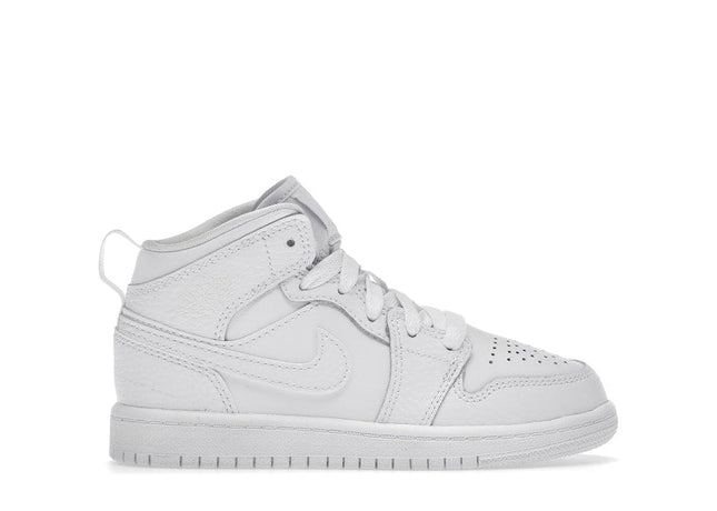 Jordan 1 Mid Triple White (2021) (PS)
