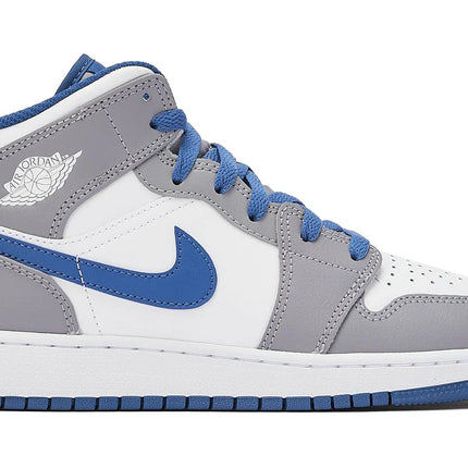 jordan 1 mid true blue cement (gs)