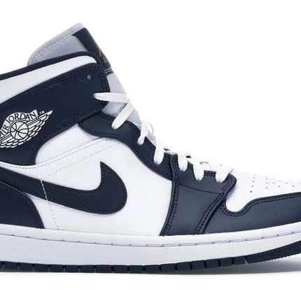 jordan 1 mid white metallic gold obsidian