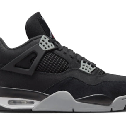 jordan 4 retro black canvas (gs)