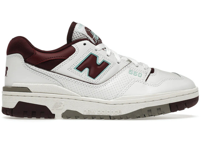 new balance 550 burgundy cyan