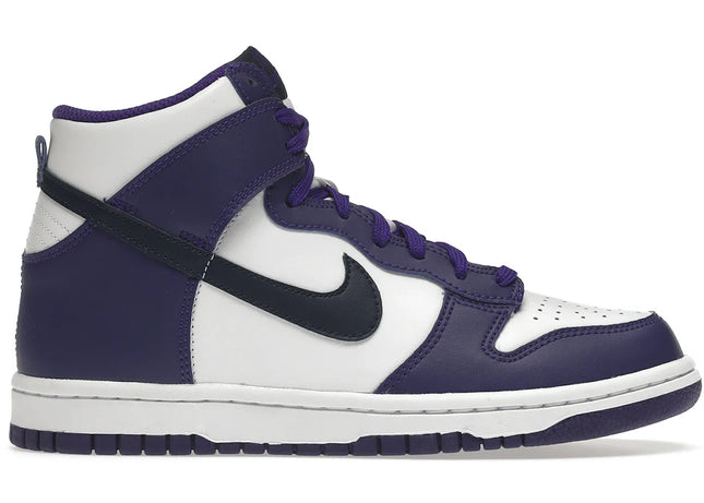 nike dunk high electro purple midnght navy (gs)