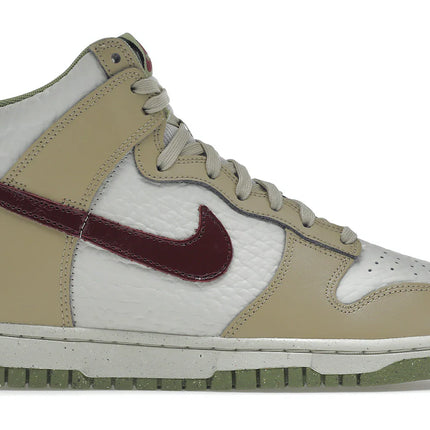 nike dunk high tumbled tan white brown (w)