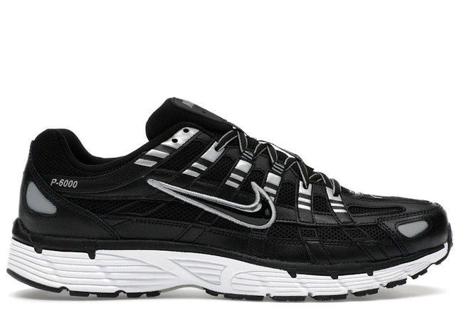 Nike P-6000 Black White Metallic Silver