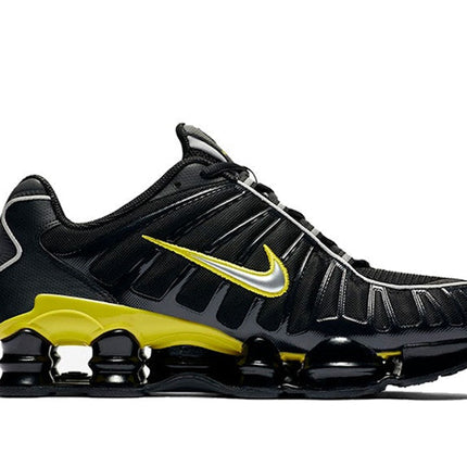 Nike Shox TL Black Dynamic Yellow Metallic Silver