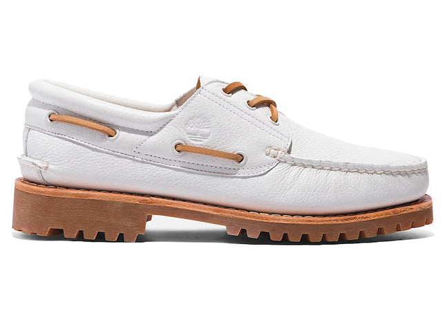 Timberland 3-Eye Lug Handsewn Boat Shoe White