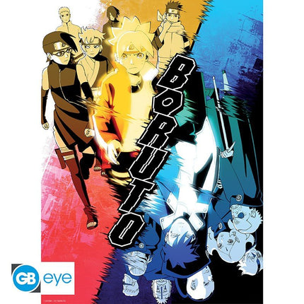 ABYSTYLE BORUTO - Poster piccolo: "Konoha vs. Kara" (52x38)