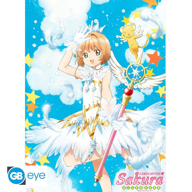 ABYSTYLE CARDCAPTOR SAKURA - POSTER " Sakura & Wand " (52 x 38Cm)