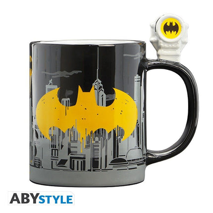 ABYSTYLE DC COMICS - Tazza 460 ml con manico 3D: "Bat - Signal & Batman"