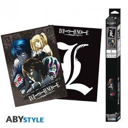 ABYSTYLE DEATH NOTE - Set 2 Poster: "L & Group" (52x38)