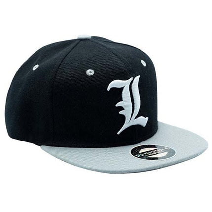 ABYSTYLE DEATH NOTE - Snapback Cappellino: "L" Black & Grey