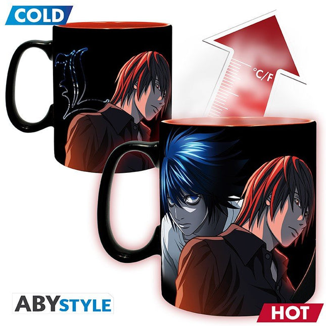 ABYSTYLE DEATH NOTE - Tazza termosensibile 460 ml: "Kira & Ryuk"