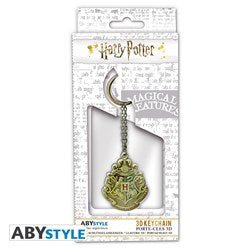 ABYSTYLE HARRY POTTER - Emblema Hogwarts 3D Portachiavi