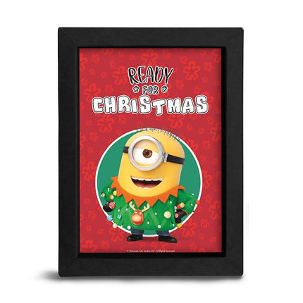 ABYSTYLE MINIONS - Quadro: " Ready for Christmas " 15x20cm