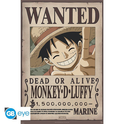 ABYSTYLE ONE PIECE - Poster Max (91.5x61): "Wanted Luffy New 2"