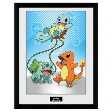 ABYSTYLE POKEMON - Poster incorniciato "Kanto Starters" (30x40)