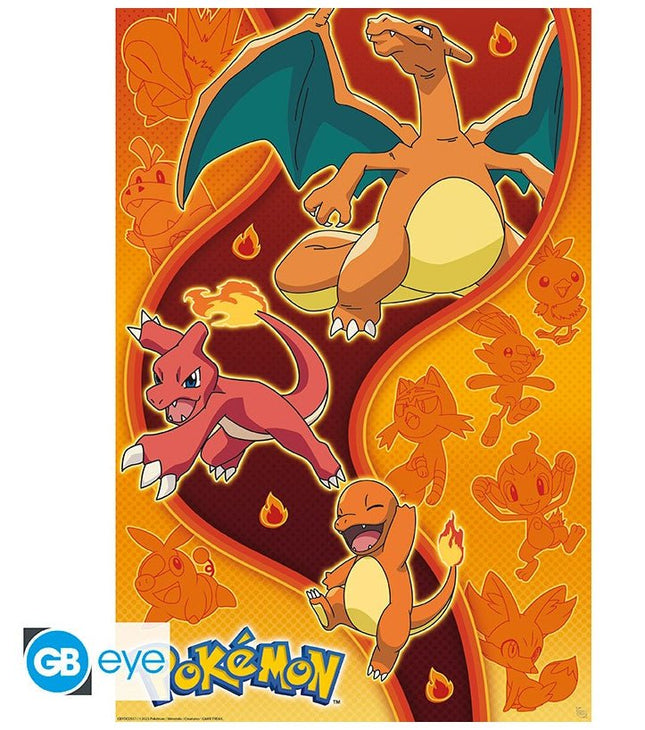 ABYSTYLE POKEMON - Poster Maxi (91.5x61): "Fire Type"
